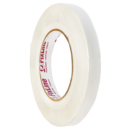 Лента клейкая двусторонняя вспененный ПЭ 15мм х 10м "FixLine" *1/80