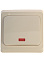 Выключатель "Этюд" СП 1кл. кремовый с подсветкой ВС10-005К  *10/20