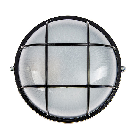 Светильник накладной 60Вт круг с реш. черный НПБ1302 TDM SQ0303-0033 *1/12