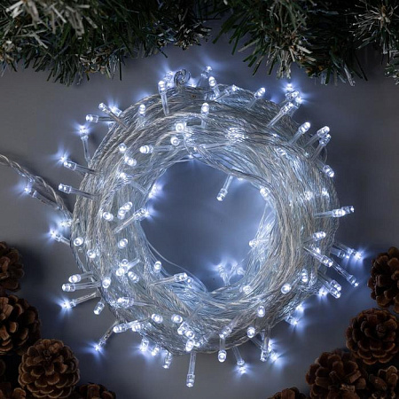 Гирлянда Нить 20м 200LED белый 8 режимов 220V IP20 3556804  *1/60