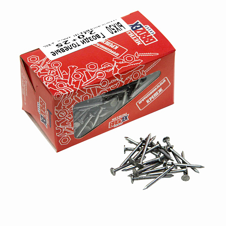 Гвозди толевые 2,0*25 400гр BROZEX *10