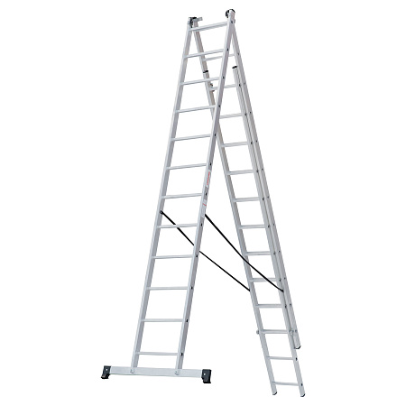 Лестница многофункциональная складная алюм. 3х12ступ.,общ.дл.7,87м,max н.150кгNV1230 1230312 "НВ" *1