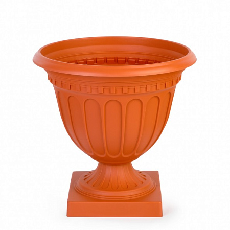 Кашпо-Вазон пластм. "Олимпия" 18,0л d верха 420мм h410мм Коричневый М9037 (ЗПИ "Альтернатива") *1/4