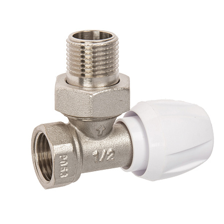 Клапан радиаторный регулирующий угловой 1/2"(Ø15) М/П CTM CARAVH12 *1/15