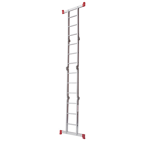 Лестница многофункциональная трансформер алюм. 4х3ступ.,общ.дл.3,48м,max нагр150кг 2320403 "НВ"*1