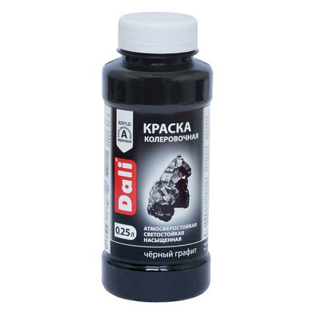 Колер краска черный графит 0,25 л ДАЛИ *1/12