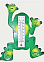 Термометр уличный (наружный) на присосках "Лягушонок" от -50°C до +50°C арт.ТБ-304(п/э пакет) *1/72