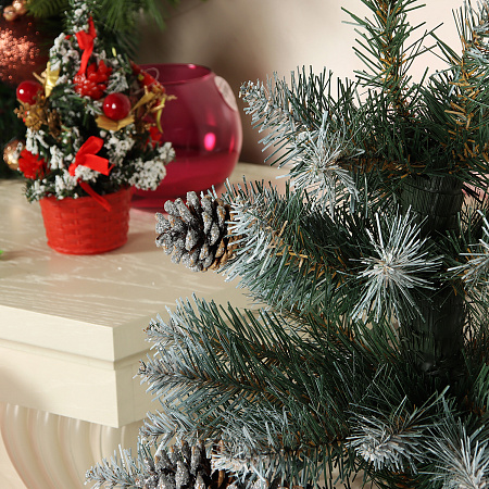 Елка  искусственная ПВХ "Элитная" серебро 1,5м *1/15