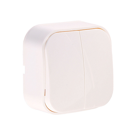 Выключатель "IONICH" ОП 2кл. белый IP20  1413 *10/200