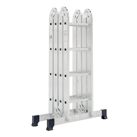 Лестница многофункциональная трансформер алюм. 4х4ступ.,общ.дл.4,33м,max нагр120кг1320404 "НВ" *1