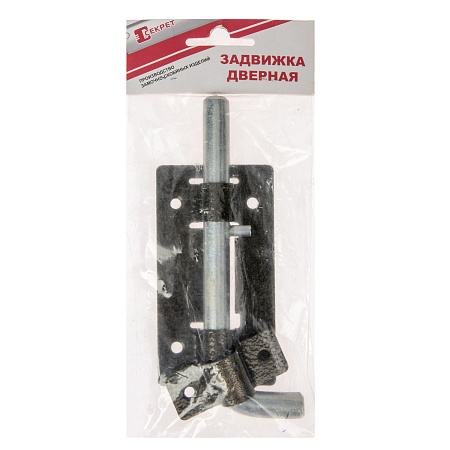 Задвижка дверная круглая ЗД-03 антик бронза гаражная (Киров) *1/20