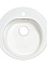 Мойка из искусственного камня круглая белая глянцевая AG7C8 (500х180) AGATA *1