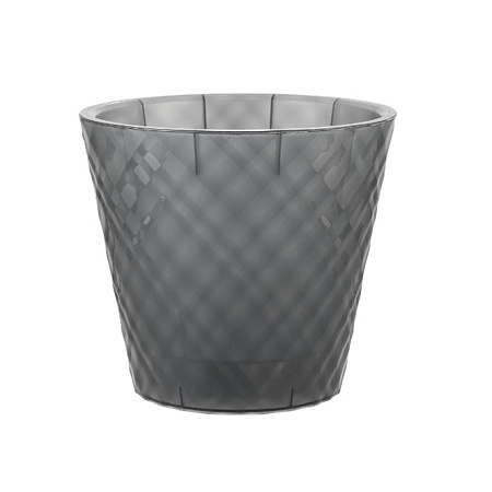 Кашпо пластм. "Manhattan Orchid"  1,6л d верха 160мм h145мм со вставкой Ночная река IG670610108*1/16