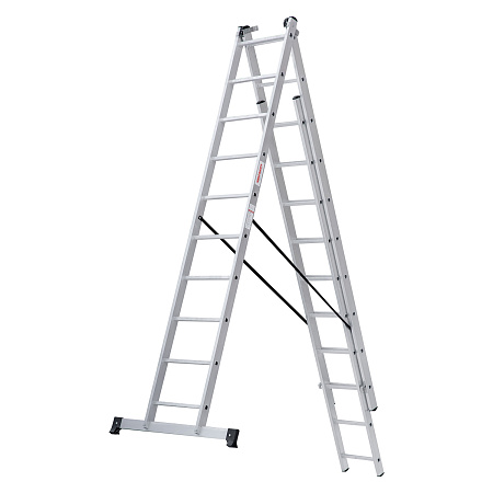 Лестница многофункциональная складная алюм. 3х10ступ.,общ.дл.6,31м,max н.150кгNV1230 1230310 "НВ" *1