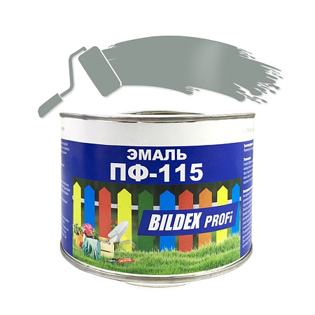Эмаль ПФ-115 серая 1,9 кг BILDEX  *1/6/252