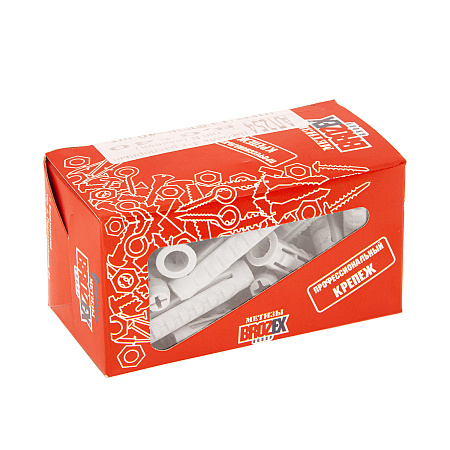 Дюбель 4-х распорный нейлон тип N BROZEX  8*40 коробка (40шт) *10