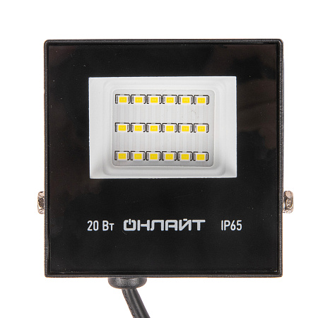 Прожектор светодиодный 20Вт 6,0K IP65 холодный Онлайт OFL-20-6K-BL-IP65-LED 61949 *1/50