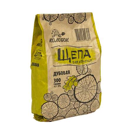 Щепа д/копчения Дубовая "Колобок" 300гр *25
