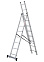 Лестница многофункциональная складная алюм. 3х 8ступ.,общ.дл.4,74м,max н.150кгNV1230 1230308 "НВ" *1