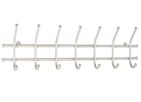 Вешалка настенная "Норма 7" шир.705мм 7крючков Белый ВН 66 Б ("ЗМИ") *1/10