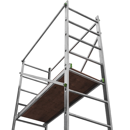 Вышка-тура алюм. "NV 2450" раб.выс.5,16м,помост1,4х0,5м,мах нагр.150кг арт.2450408 "Новая высота"*1