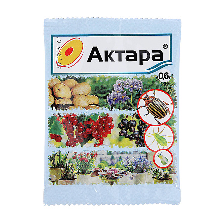 Средство от колорадского жука, тли, белокрылки и др. АКТАРА ВДГ 0,6г (В/Х) 10/400