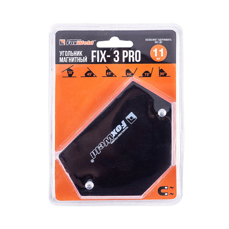 Угольник магнитный углы монтажа 30/45/60/75/90 до11кг FIX-3Pro FoxWeld *1/10