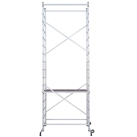 Вышка-тура алюм. "NV 1450" раб.выс.5,1м, помост1,4х0,5м,мах нагр.150кг арт.1450408 "Новая высота" *1