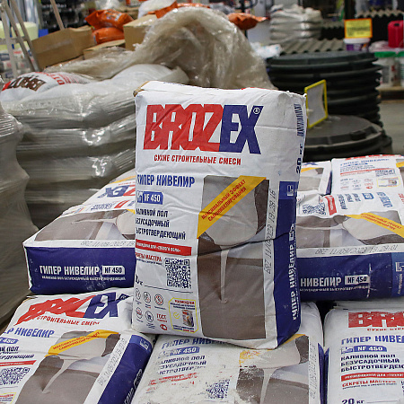 Ровнитель для пола NF-450 Гипер Нивелир 20кг BROZEX *1/56