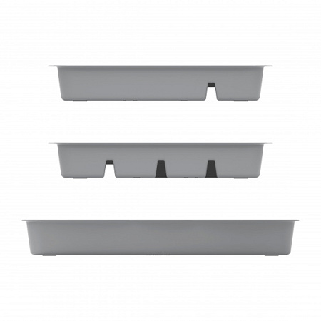 Лоток для столовых приборов пластм. 315х255х42мм Серый М8517 (ЗПИ "Альтернатива") *1/23