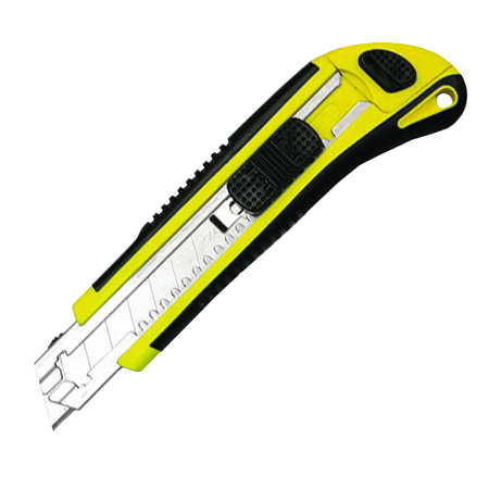 Нож строительный 18мм корпус двухкомпон. направл.металл (5 лезвия)(3065040)Twist Lock "888" *1/12/96