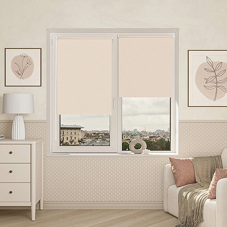 Штора рулонная Блэкаут Болид крем 57*175 Легранд *1/6