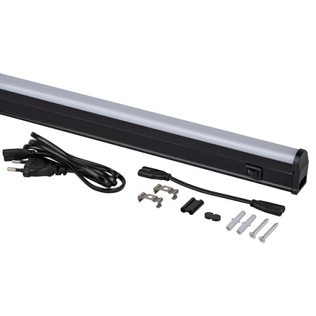 Светильник светодиодный линейный 12W 4,0К ЧЕРНЫЙ 1000лмВыкл 874х22х37 ЭРА Б0065557 *1/25