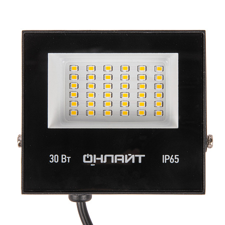 Прожектор светодиодный 30Вт 4,0K IP65 холодный Онлайт OFL-30-4K-BL-IP65-LED 71657 *1/30/50