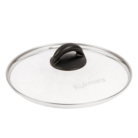 Кастрюля алюмин. антипригарная "Kukmara" "Granit" black 4,5л Стекл.кр. кгч45а *1/3