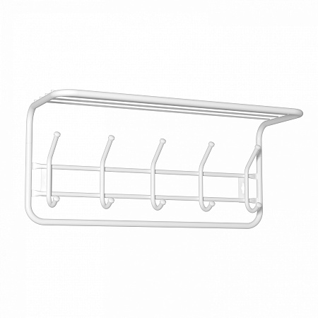 Вешалка настенная с полкой 600х300х200мм Белый ВСП 6 Б ("ЗМИ") *1