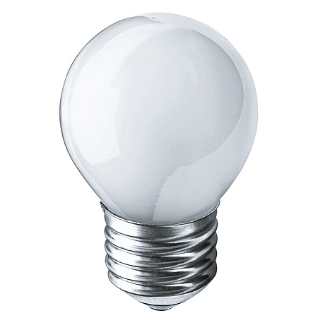 Лампа накаливания 60W Е27 шар матовая Navigator 94313 *10/100