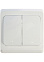 Выключатель "Этюд" СП 2кл. белый с подсветкой ВС10-006В  *10/20