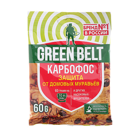 Средство от насекомых-вредителей Карбофос 60г Грин Бэлт *10/100