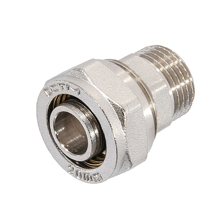 Муфта переходная 20х1/2"(Ø15) цанга/папа CTM CCM02012 (аналог ЗХ126) *10/140
