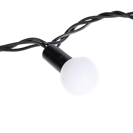 Гирлянда Нить 10м 100LED мульти мигает Шарики 2,5см темная нить уличная 220V IP44 185539  *1/20