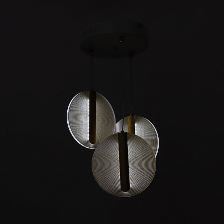 Люстра S2114/3 WT LED 3000К-6500К (h=800, d=280) б/пульта  VERNER LIGHTING *1