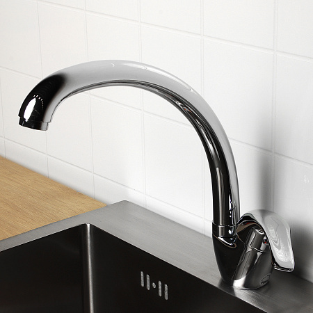 Смеситель для кухни Potato P5904 высокий излив *1/10