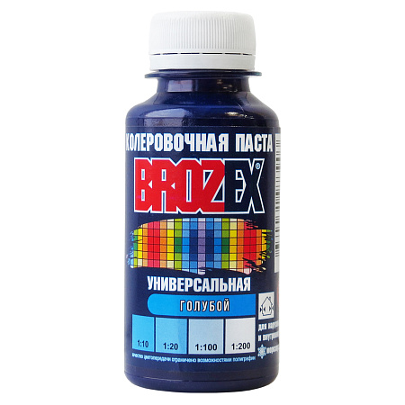 Колер паста голубой №17 0,1 л BROZEX *6/108