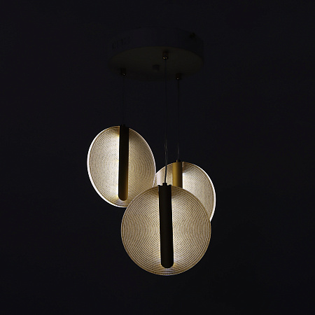 Люстра S2114/3 WT LED 3000К-6500К (h=800, d=280) б/пульта  VERNER LIGHTING *1