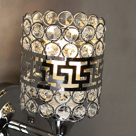 Бра N1916/1W CH E27 1*40Вт ( 270*170*130)  VERNER LIGHTING *1