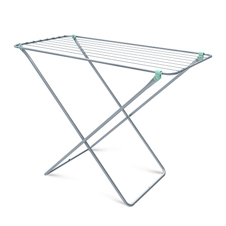 Сушилка для белья напольная "Ника" дл.суш.пол. 10м, выс.1,08м, шир.55см Серебр.(Белый) СБ3 *1/8