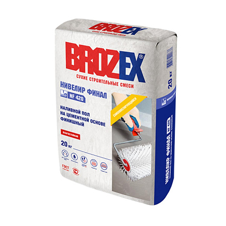 Ровнитель для пола NF-420 (НП-42) Нивелир Финал 20кг BROZEX *1/56