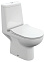 Унитаз-компакт MONOLITH CLEAN ON 011 3/5 кр.дюр. slim lift, easy-off, белый Cersanit *1/9