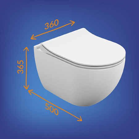 Инсталляция BRASKO SMART CO EO(унитаз, кр.slimDP+инст AQUA SMART, кн.ESTETICA плас. бел)Cersanit*1/6